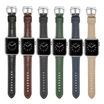 Cinturino di ricambio in pelle cinturino per Apple Watch Series, 7 41mm / 6&SE&5&4 40mm / 3&2&1 38mm, 7 45mm / 6&SE&5&4 44mm / 3&2&1 42mm