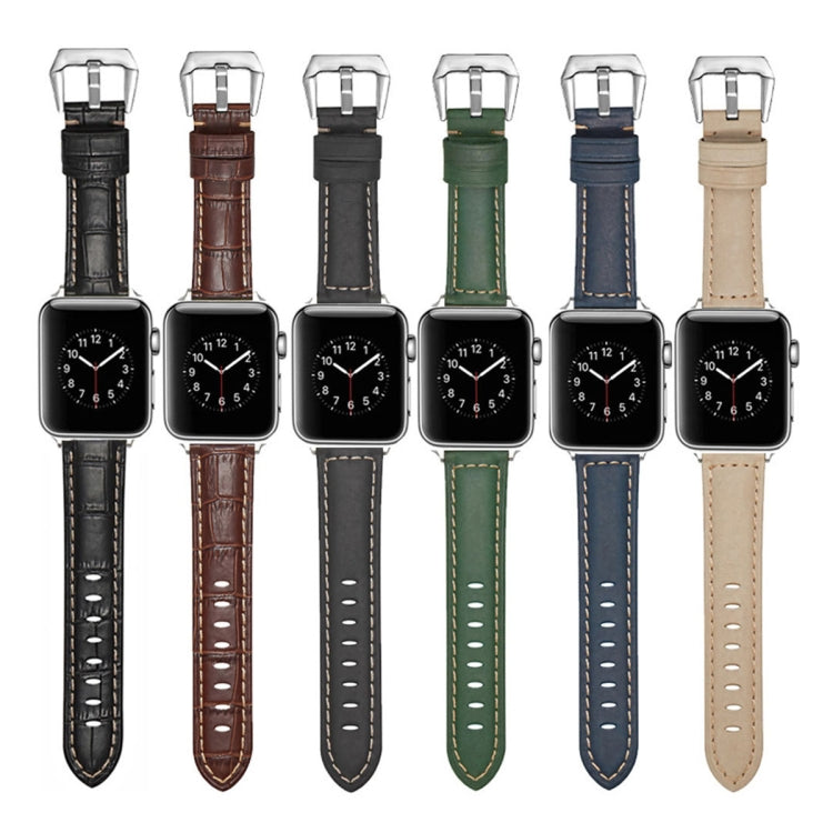 Cinturino di ricambio in pelle cinturino per Apple Watch Series, 7 41mm / 6&SE&5&4 40mm / 3&2&1 38mm, 7 45mm / 6&SE&5&4 44mm / 3&2&1 42mm