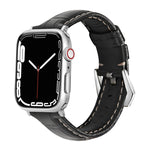 Cinturino di ricambio in pelle cinturino per Apple Watch Series, 7 41mm / 6&SE&5&4 40mm / 3&2&1 38mm, 7 45mm / 6&SE&5&4 44mm / 3&2&1 42mm