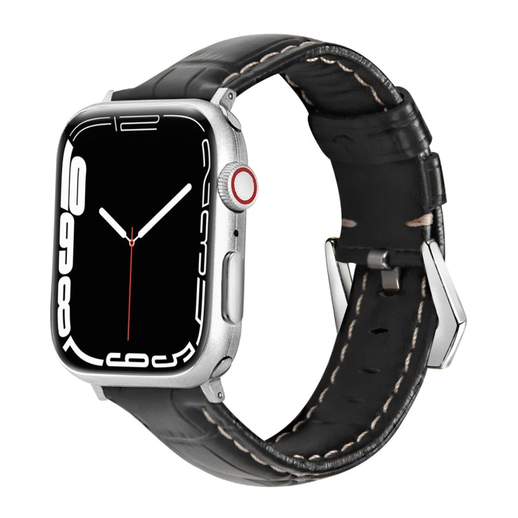 Cinturino di ricambio in pelle cinturino per Apple Watch Series, 7 41mm / 6&SE&5&4 40mm / 3&2&1 38mm, 7 45mm / 6&SE&5&4 44mm / 3&2&1 42mm