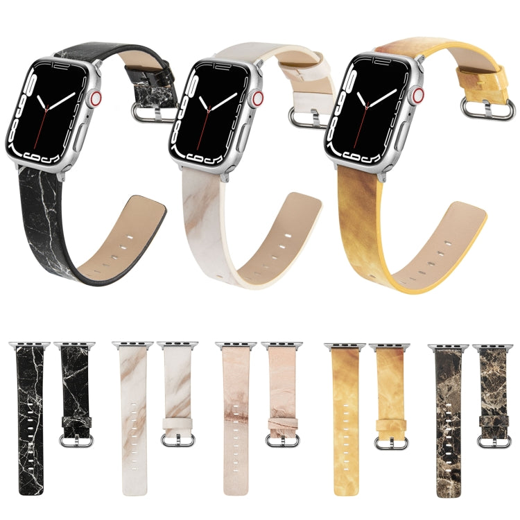 Cinturino in pelle marmorizzata per Apple Watch
