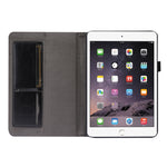 Custodia in pelle PU pieghevole orizzontale da lavoro con supporto a due pieghe, slot per schede e slot per penna, For iPad mini 6 / mini 2024
