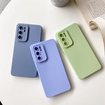 Custodia protettiva a copertura totale antiurto in silicone liquido tinta unita straight-edge, For Huawei P40 Pro, For Huawei P40, For Huawei P30 Pro, For Huawei P30, For Huawei Nova 7 Pro 5G, For Huawei Nova 7 5G, For Huawei Nova 7  5G                ...