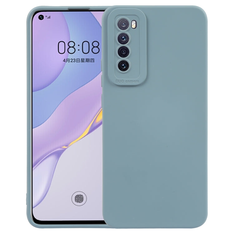 Custodia protettiva a copertura totale antiurto in silicone liquido tinta unita straight-edge, For Huawei P40 Pro, For Huawei P40, For Huawei P30 Pro, For Huawei P30, For Huawei Nova 7 Pro 5G, For Huawei Nova 7 5G, For Huawei Nova 7  5G                ...