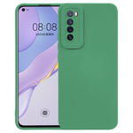 Custodia protettiva a copertura totale antiurto in silicone liquido tinta unita straight-edge, For Huawei P40 Pro, For Huawei P40, For Huawei P30 Pro, For Huawei P30, For Huawei Nova 7 Pro 5G, For Huawei Nova 7 5G, For Huawei Nova 7  5G                ...