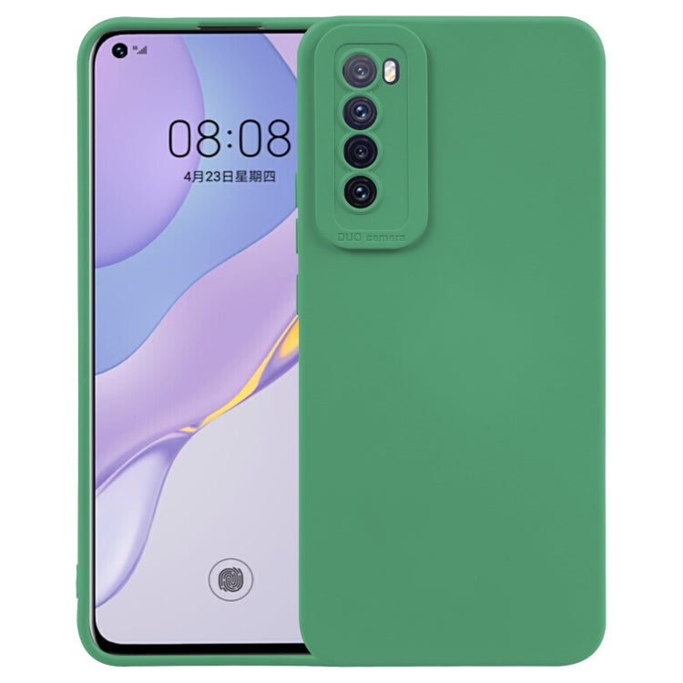 Custodia protettiva a copertura totale antiurto in silicone liquido tinta unita straight-edge, For Huawei P40 Pro, For Huawei P40, For Huawei P30 Pro, For Huawei P30, For Huawei Nova 7 Pro 5G, For Huawei Nova 7 5G, For Huawei Nova 7  5G                ...