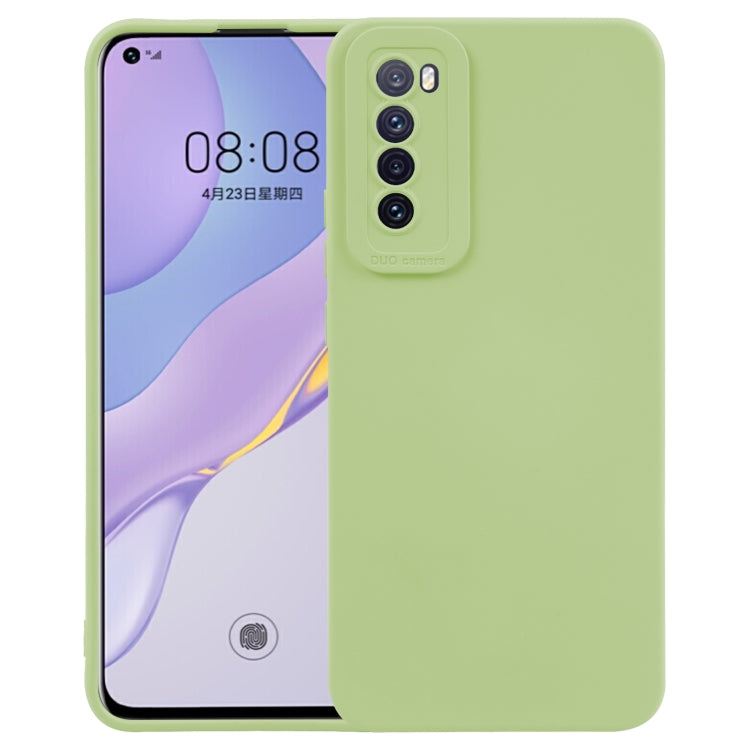 Custodia protettiva a copertura totale antiurto in silicone liquido tinta unita straight-edge, For Huawei P40 Pro, For Huawei P40, For Huawei P30 Pro, For Huawei P30, For Huawei Nova 7 Pro 5G, For Huawei Nova 7 5G, For Huawei Nova 7  5G                ...