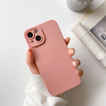 Custodia protettiva a copertura totale antiurto in silicone liquido tinta unita straight-edge, For iPhone 13 Pro Max, For iPhone 13 Pro, For iPhone 13