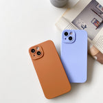 Custodia protettiva a copertura totale antiurto in silicone liquido tinta unita straight-edge, For iPhone 13 Pro Max, For iPhone 13 Pro, For iPhone 13