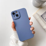 Custodia protettiva a copertura totale antiurto in silicone liquido tinta unita straight-edge, For iPhone 13 Pro Max, For iPhone 13 Pro, For iPhone 13
