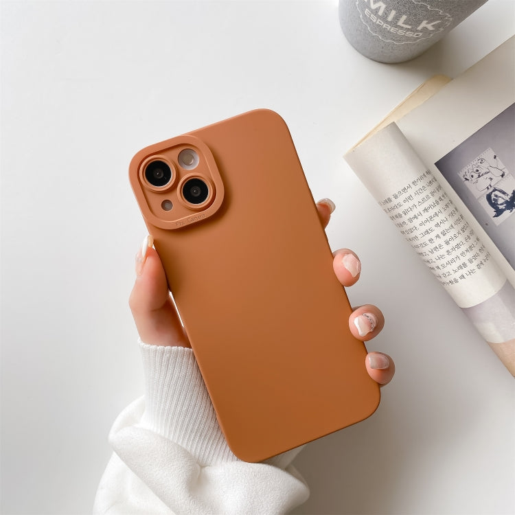 Custodia protettiva a copertura totale antiurto in silicone liquido tinta unita straight-edge, For iPhone 13 Pro Max, For iPhone 13 Pro, For iPhone 13