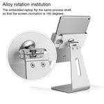 AP-7S Supporto da tavolo universale per tablet PC da 7-13 pollici in lega di alluminio con rotazione a 360°