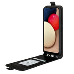 Per Samsung Galaxy A03s 164mm Versione UE R64 Texture Custodia protettiva in pelle a vibrazione verticale singola con slot per schede e cornice per foto, For Galaxy A03s 164mm