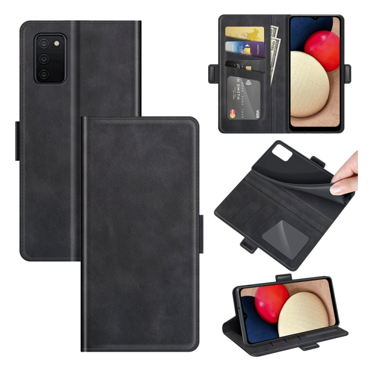 Per Samsung Galaxy A03s 164mm Versione UE Custodia in pelle a vibrazione orizzontale con fibbia magnetica a doppio lato con supporto e slot per schede e portafoglio, For Galaxy A03s 164mm EU Version, For Galaxy A03s 164mm