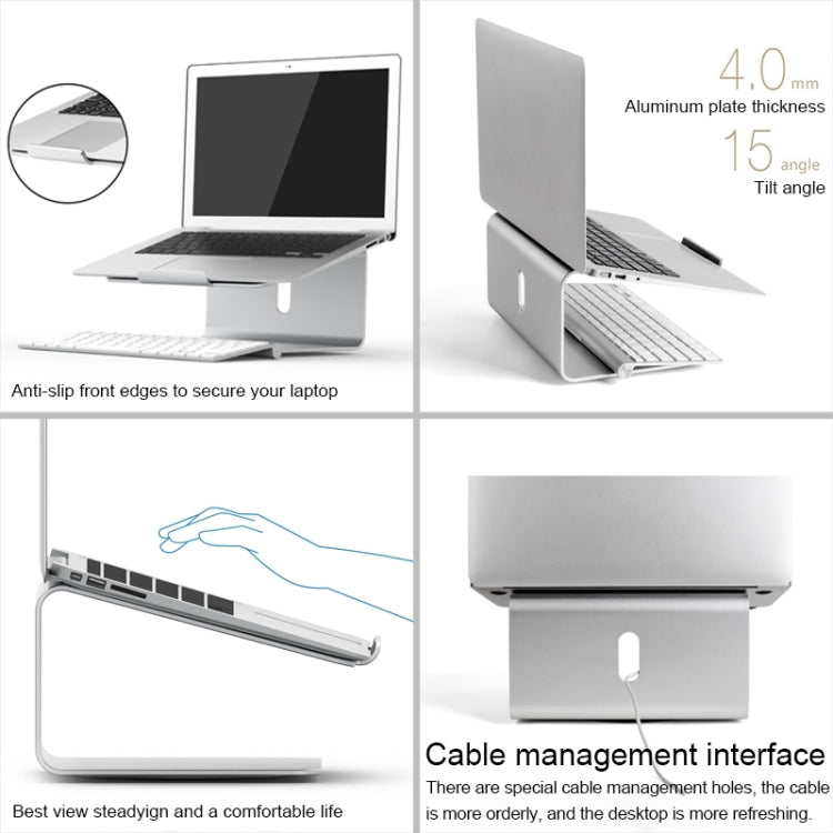 Supporto per laptop regolabile con rotazione di 360 gradi in lega di alluminio AP-2 per notebook da 11-17 pollici, AP-2