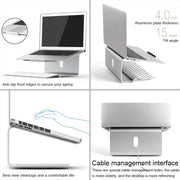 Supporto per laptop regolabile con rotazione di 360 gradi in lega di alluminio AP-2 per notebook da 11-17 pollici, AP-2
