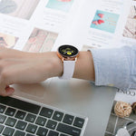 Cinturino in silicone monocromatico per applicare Samsung Galaxy Watch Active 20mm