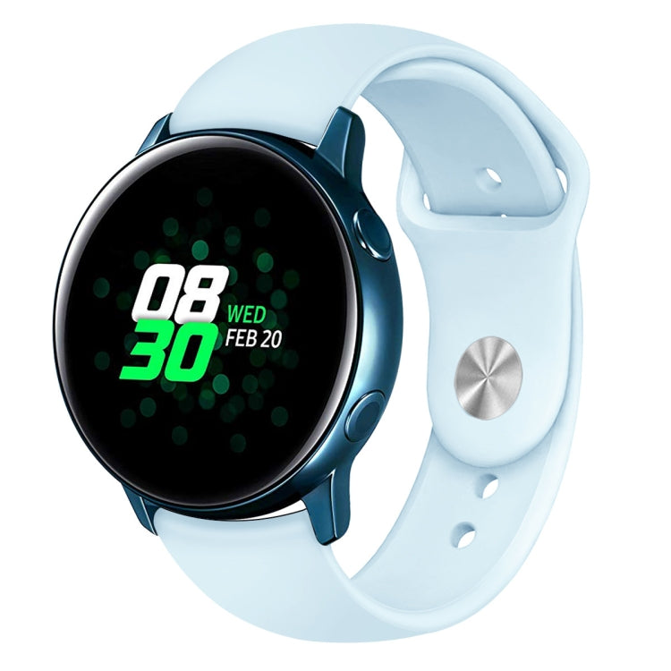 Cinturino in silicone monocromatico per applicare Samsung Galaxy Watch Active 20mm
