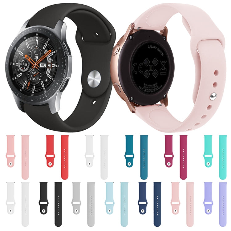 Cinturino in silicone monocromatico per applicare Samsung Galaxy Watch Active 20mm