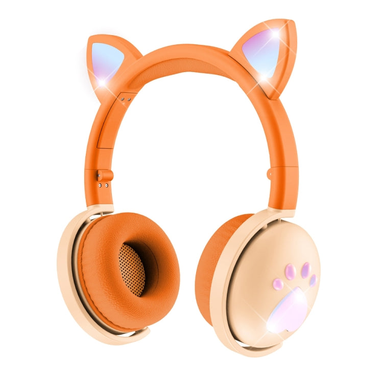BK9 HiFi 7.1 Surround Sound Cat Claw Cuffie da gioco Bluetooth con orecchio di gatto luminoso con microfono