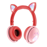 BK9 HiFi 7.1 Surround Sound Cat Claw Cuffie da gioco Bluetooth con orecchio di gatto luminoso con microfono