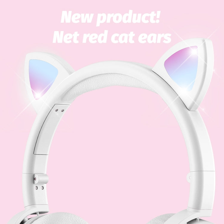 Cuffie Bluetooth BK9 HiFi 7.1 con orecchie di gatto luminose