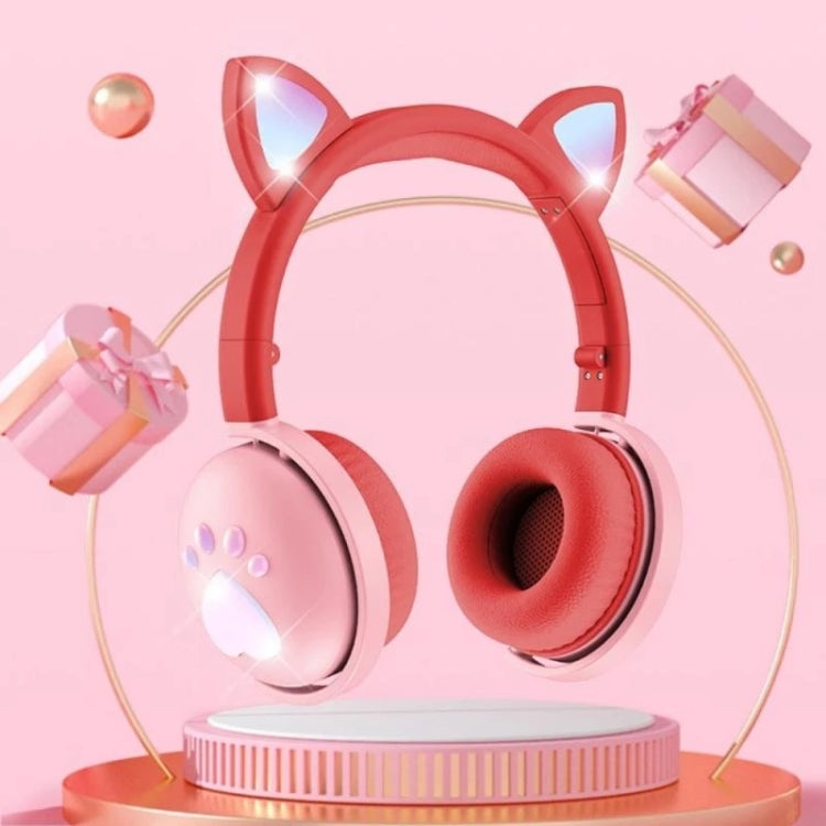 Cuffie Bluetooth BK9 HiFi 7.1 con orecchie di gatto luminose