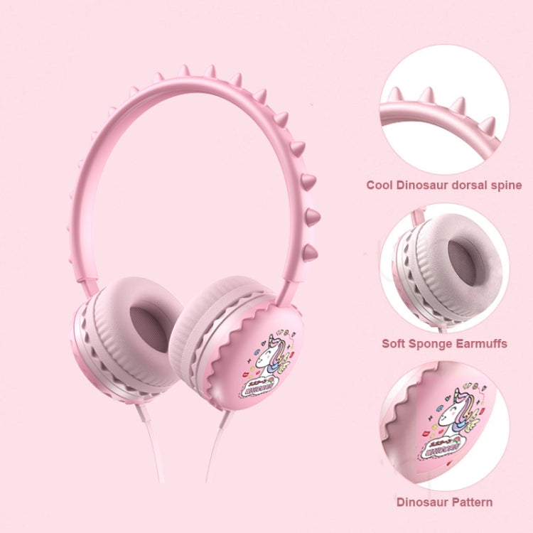 Y19 Cute Cartoon Cuffie cablate per bambini Bambini con microfono Cuffie stereo per casco musicale per regali per bambini
