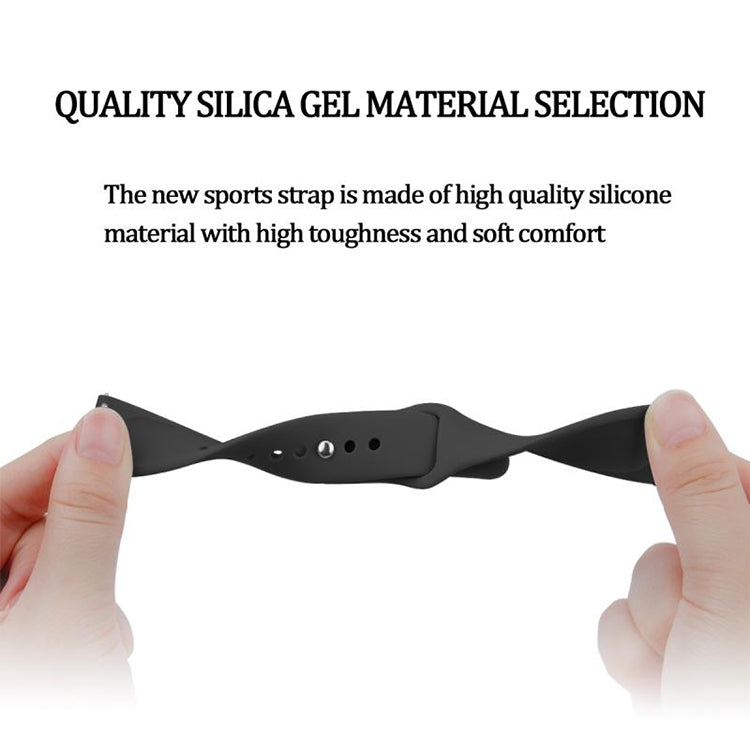 Cinturino in silicone monocromatico per applicare Samsung Galaxy Watch Active 22mm