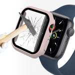ENKAY Hat-Prince 2 in 1 PC Frame + 9H Protezione in vetro temperato Custodia a copertura totale per Apple Watch Series 7 41mm