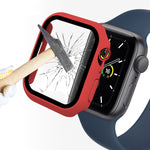 ENKAY Hat-Prince 2 in 1 PC Frame + 9H Protezione in vetro temperato Custodia a copertura totale per Apple Watch Series 7 41mm