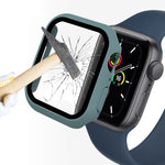 ENKAY Hat-Prince 2 in 1 PC Frame + 9H Protezione in vetro temperato Custodia a copertura totale per Apple Watch Series 7 45mm
