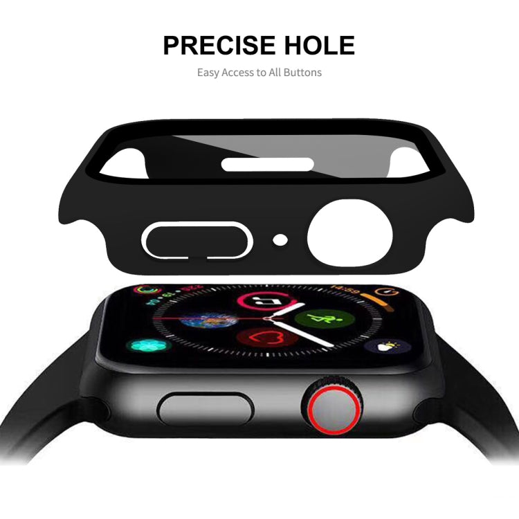 ENKAY Hat-Prince 2 in 1 PC Frame + 9H Protezione in vetro temperato Custodia a copertura totale per Apple Watch Series 7 45mm