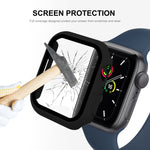 ENKAY Hat-Prince 2 in 1 PC Frame + 9H Protezione in vetro temperato Custodia a copertura totale per Apple Watch Series 7 45mm