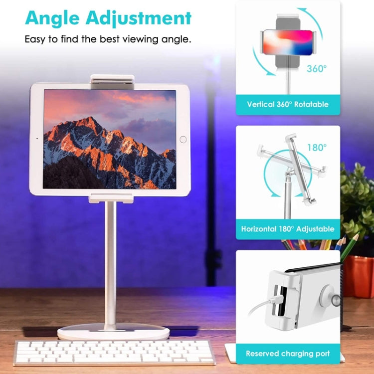 Supporto regolabile in alluminio per smartphone e tablet