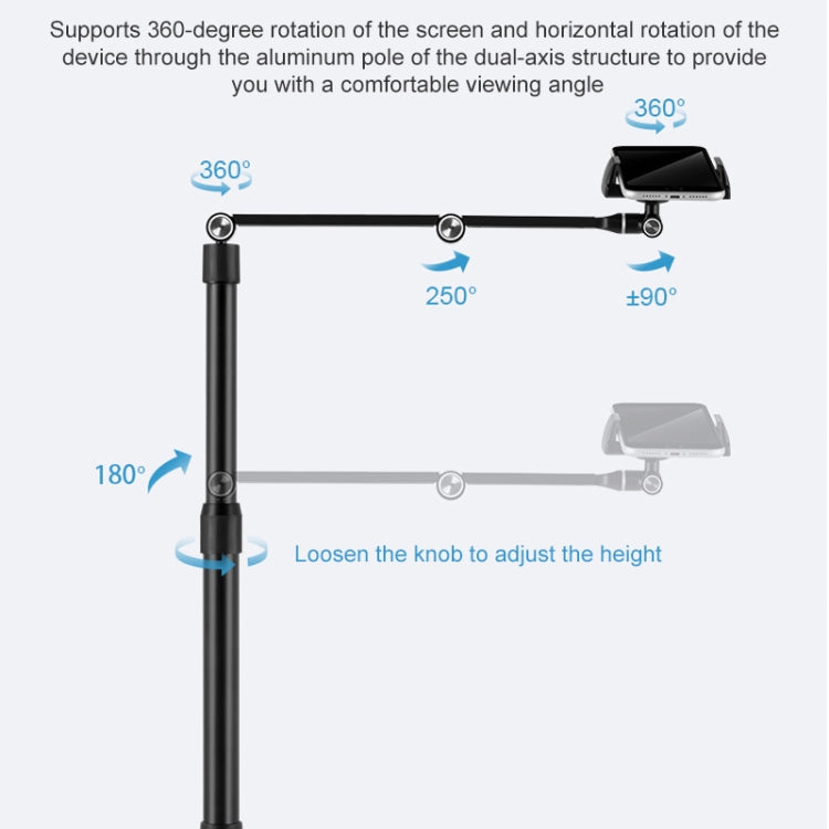 Supporto da tavolo regolabile per tablet e smartphone 3,5-6"