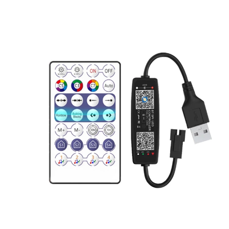 Controller musicale Bluetooth USB 5V per striscia LED WS2812B