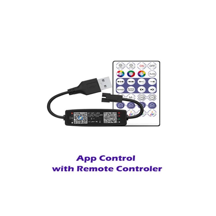 WS2812B USB 5V APP Controller remoto Controller musicale Bluetooth per SK6812 WS2811 WS2812 Striscia luminosa a LED