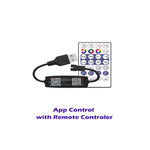Controller musicale Bluetooth USB 5V per striscia LED WS2812B