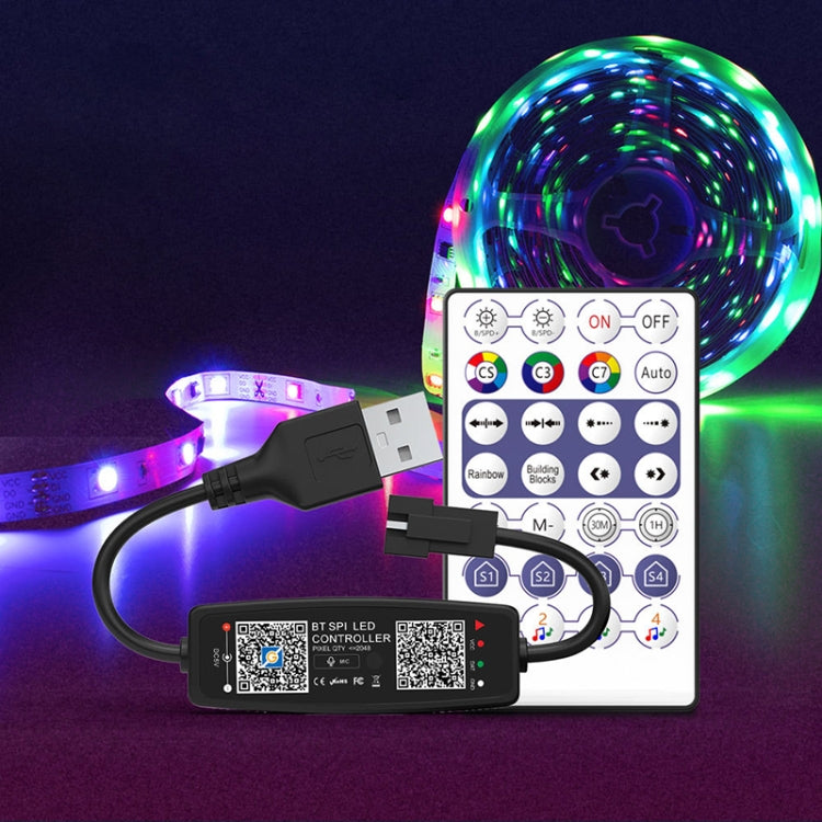 WS2812B USB 5V APP Controller remoto Controller musicale Bluetooth per SK6812 WS2811 WS2812 Striscia luminosa a LED