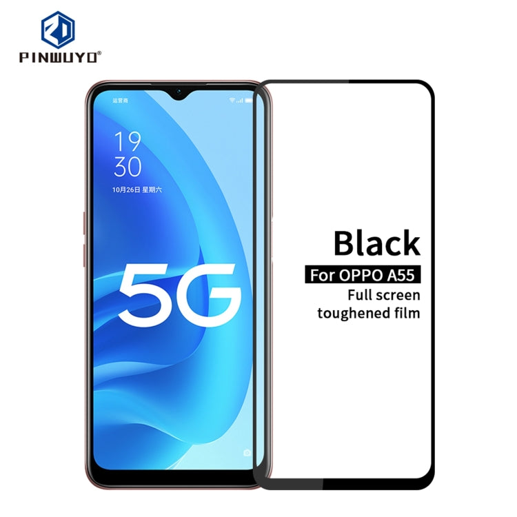 Pellicola in vetro temperato a schermo intero PINWUYO 9H 2.5D, For OPPO A55, For Realme 8i