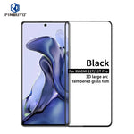 PINWUYO 9H Pellicola in vetro temperato a schermo intero curvo 3D antideflagrante, For Xiaomi Mi 11T / 11T Pro