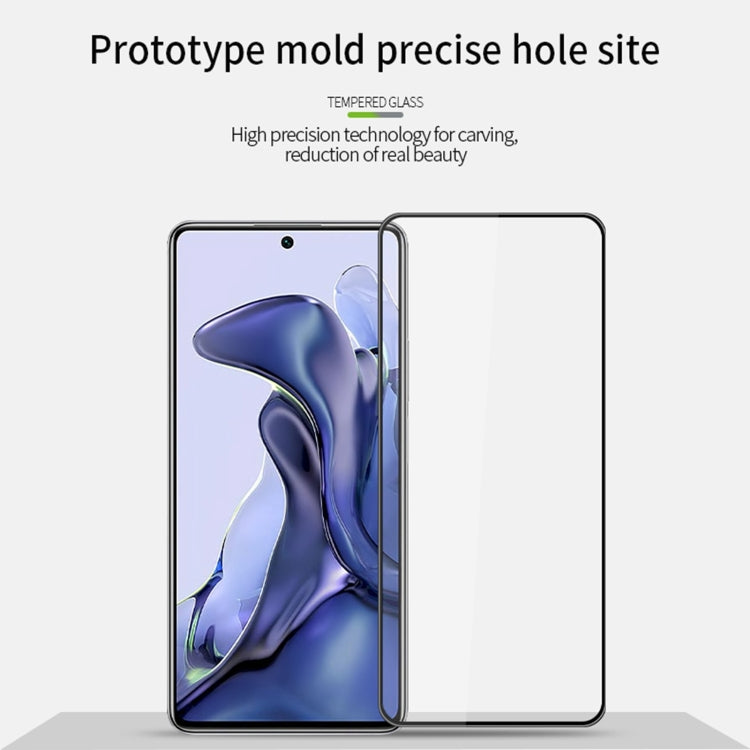 Pellicola in vetro temperato con schermo curvo antideflagrante MOFI 9H 3D, For Xiaomi Mi 11T / 11T Pro