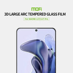 Pellicola in vetro temperato con schermo curvo antideflagrante MOFI 9H 3D, For Xiaomi Mi 11T / 11T Pro