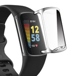 Per Fitbit Charge 5 ENKAY Hat-Prince Copertura completa Custodia morbida in TPU elettrolitico Copertura antigraffio