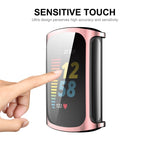 Per Fitbit Charge 5 ENKAY Hat-Prince Copertura completa Custodia morbida in TPU elettrolitico Copertura antigraffio