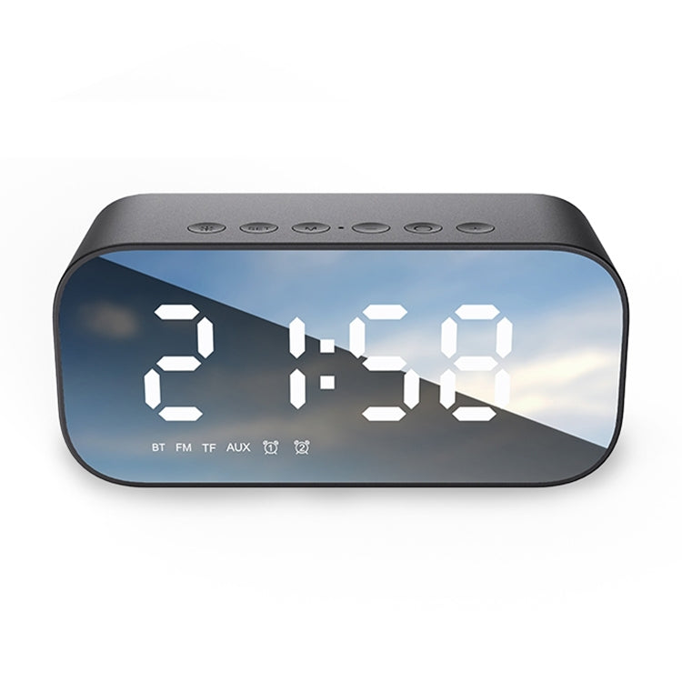 AEC BT518 Altoparlante Bluetooth wireless portatile Sveglia LED Supporto scheda AUX / TF / FM