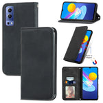 Custodia in pelle a vibrazione orizzontale magnetica retrò con sensazione di pelle con supporto e slot per schede e portafoglio e cornice per foto, For vivo Y72 5G, For OPPO Realme C21Y