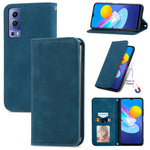 Custodia in pelle a vibrazione orizzontale magnetica retrò con sensazione di pelle con supporto e slot per schede e portafoglio e cornice per foto, For vivo Y72 5G, For OPPO Realme C21Y