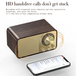 Altoparlante wireless in legno Bluetooth 5.0 con radio FM